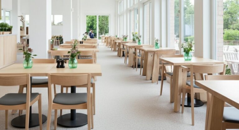 Sál restaurace připravený přivítat hosty díky programu pro automatizaci restauračního byznysu