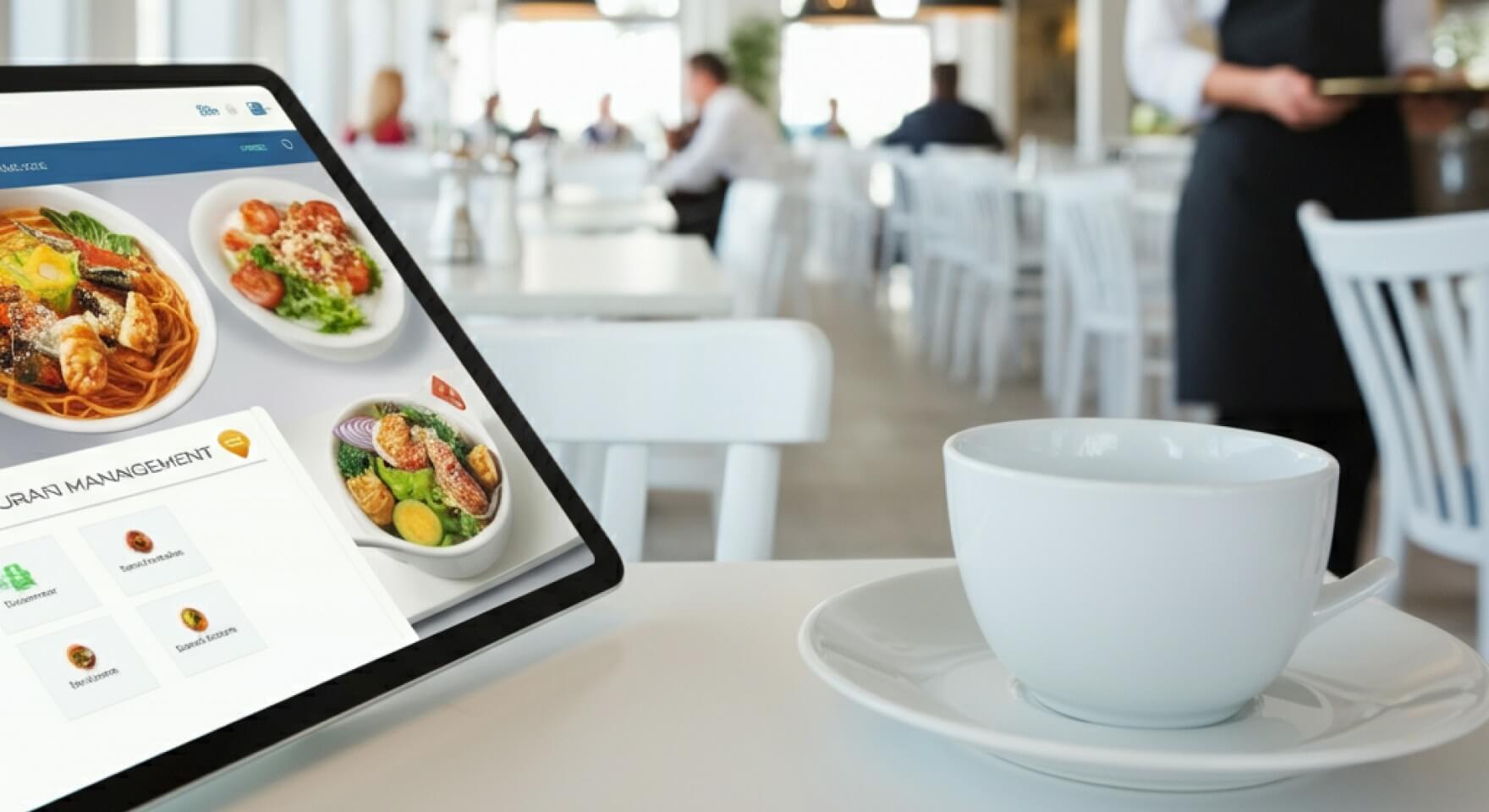 Program pro automatizaci doručovací služby: na obrazovce tabletu je zobrazena nová objednávka jídla
