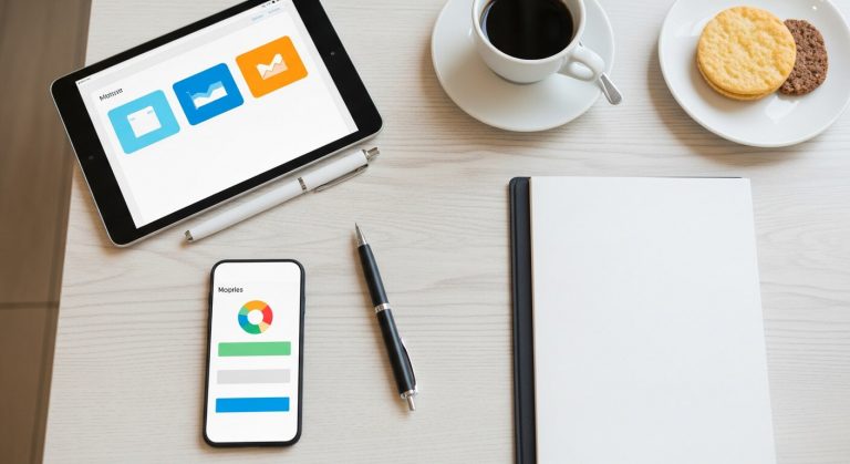 Program pro kavárnu s přehledným rozhraním na tabletu