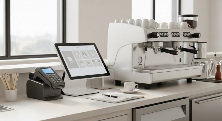 Program pro kavárnu používaný na pokladně